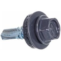 Саморезы кровельн.5,5*19 серый графит