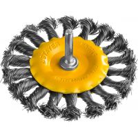Щетка STAYER диск.для дрели стальная 100мм  35115-100