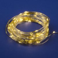 Гирлянда светодиод. Роса 10м 100св. 3*LR06 ULD-S1000-100/SCB/3AA WARM WHITE IP20  UL-00005482