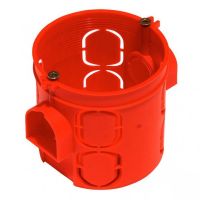 Коробка монтажная (подрозетник) для бетона d64*62мм КУ1104  08503/121753 красная 80_0510с
