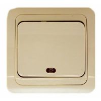 МИМОЗА Выкл.1кл.крем. свет.