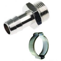 Переходник 1/4П- елочка 6мм + кольцо 6*11мм 0704.023200/ 188997