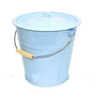 Ведро эмалированное 12л коническое с крышкой б/рис С41224, С41224П