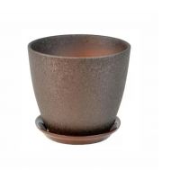 Горшок Бутон винил шоколад. 21см  410132/ВН 04/4