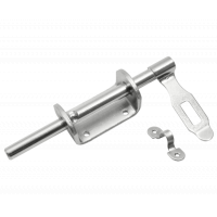 Засов воротный с накладкой 190мм цинк ДОМАРТ  ш033