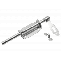 Засов воротный с накладкой 220мм цинк ДОМАРТ  ш035