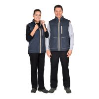 Жилет СИРИУС- ЕВРОПА удлинненный на подкладке флис беж зимний лес, Размер: 104-108