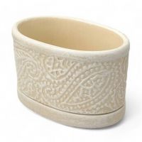 Горшок ПЕЙСЛИ слоновая кость 15*9 h9см СТ0705