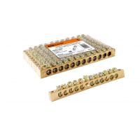 Шина нулевая 6*9 12/2 (12групп/крепеж по краям)