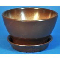 Горшок ФИАЛОЧНИЦА 16 см гляней шоколад