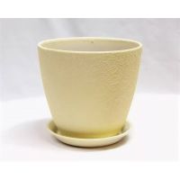 Горшок Бутон винил беж. 15см  409983/ВН 01/2