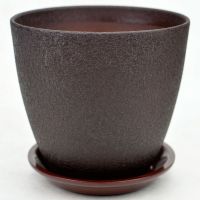 Горшок Бутон винил шоколад. 18см  410125/ВН 04/3