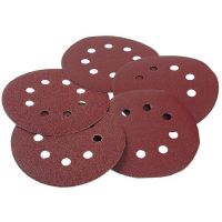 Круг наждачный на липучей основе 125мм в ассорт. с отверстиями