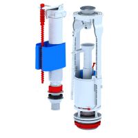 Арматура для бачка сливная/ наливная 1/2" нижнее подключение кнопка хром 2/реж WC9510 023-2660