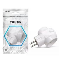 Разветвитель 3-м б/з 16А 250В IP20 ABS-пластик бел. TOKOV  TKL-S3C-C01  1745039