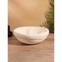 Корзинка с тканевым подкладом, 25х25х9 см, ротанг   10775894