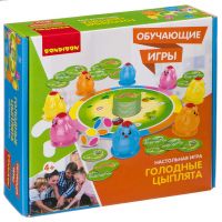 Игра обучающая настольная Bondibon Голодные цыплята