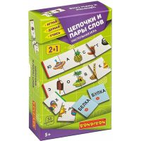 Настольная игра Bondibon "Цепочки и пары слов"