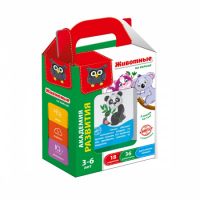 Настольная игра Vladi Toys Карточки на кольце Животные 3+