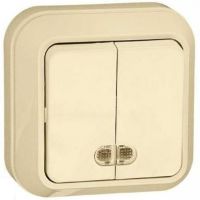 МАКЕЛ Выкл.2кл. о/п крем. с подсветк.