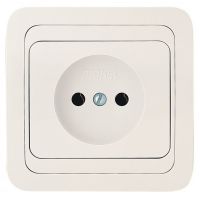МИМОЗА Розетка 1гн.б/з бел.