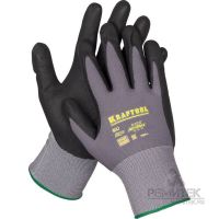 Перчатки KRAFTOOL EXPERT нейлоновые 15 класс вспененное нитриловое покрытие  11285