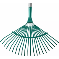 Грабли веерные GRINDA 22 плоских зубца с черенком  39586