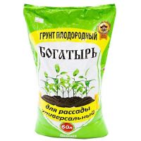 Грунт Богатырь для рассады универсальный 60л Лама Торф 632-7