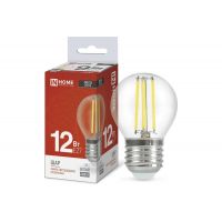 Лампа LED шар-deco 12Вт 230В Е27 4000К 1350Лм прозрачн. 3691
