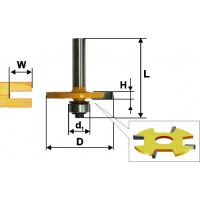 Фреза кромочная фальцевая ЭНКОР 50,8х4 2 хв.8/12мм
