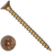 Саморезы потай по дереву желтые 5*30