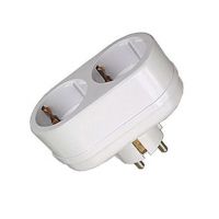 Двойник универс.с з/к 2Т2-16А,250В белый TOKER