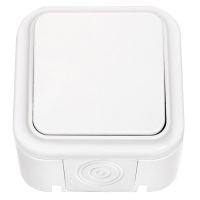 Выключатель 1кл. А16-222 о/п IP54 белый Пралеска Аква  05440