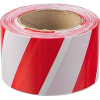 Сигнальная лента красно-белая 75*200м Зубр 12240-75-200