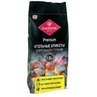 Брикеты Forester древесно-угольные длительного горения 1,8кг  55436