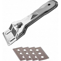 Скребок для стеклокер.плит+ 4 лезв.  MS58-173,171