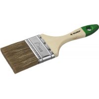 Кисть плоская 75мм ЗУБР Лазурь-Мастер смешанная щетина  4-01009-075