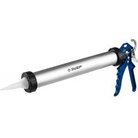 Пистолет для герметика ЗУБР "ПРОФЕССИОНАЛ", закрытый, алюминиевый корпус, 600мл 06633-60