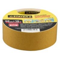 Лента STAYER клейкая 2-х стор.армир.ткань 50*10м  1217-10