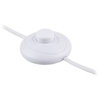 Шнур сетевой (ножной) с выкл. DM106 FERON белый 29844