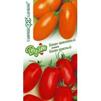 Семена Гавриш Томат Банан красный 0,05г+Томат Банан оранжевый 0,05г Дуэт