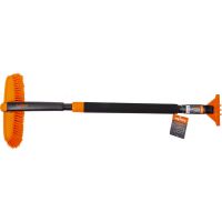 Щетка-сметка AMIGO телескопическая со скребком для уборки снега  71136