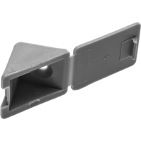 Уголок меб.ЗУБР с шурупом ,св.серый,4,0*15мм 4шт