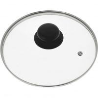 Крышка стеклянная 28см с метал.ободком К4728