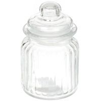 Банка для сыпучих продуктов, стекло, 0.25 л, с крышкой, Attribute, Fleur, ABF100W 304189