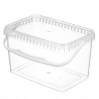 Ведро 3,3л прямоугольное с контрольным замком  ВПБп-3,3