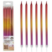 Свечи для торта 12шт Градиент 5-232