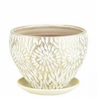 Горшок АСТРА бутон бел/жемч 24см  23-223