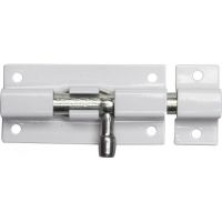 Задвижка накладная ШП-60 БЦ цвет белый/цинк 60мм  37751-60