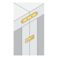 Крепление узкое LW6 240*20*4мм  4456/445617